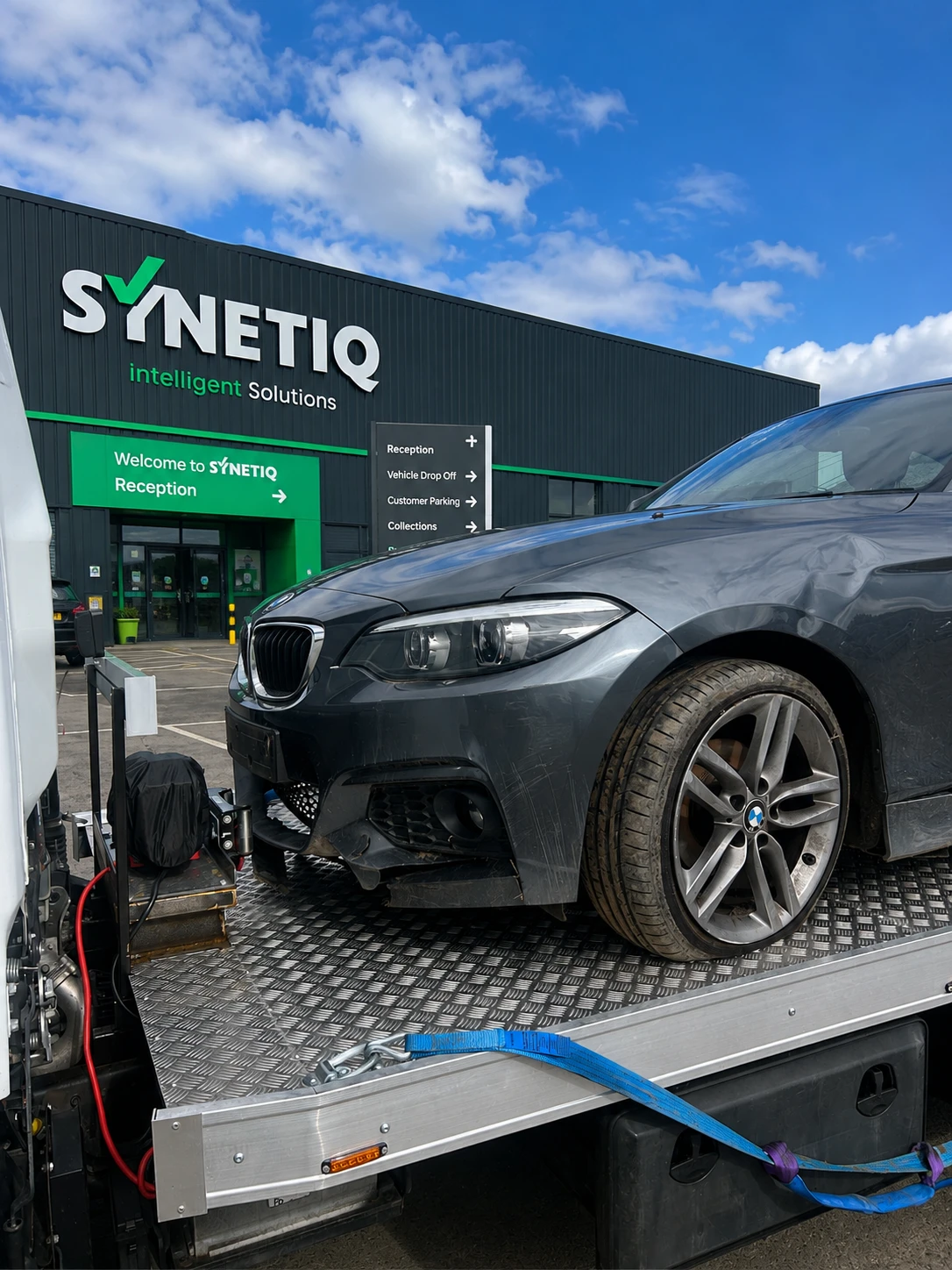 SYNETIQ vehicle recovery and salvage vehicle transport service